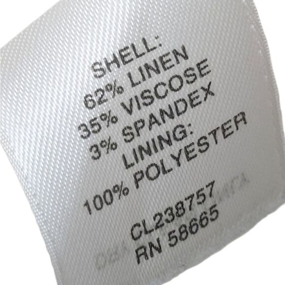 CLASSIQUES ENTIER Linen Tan Khaki Jacket M - Picture 7 of 8